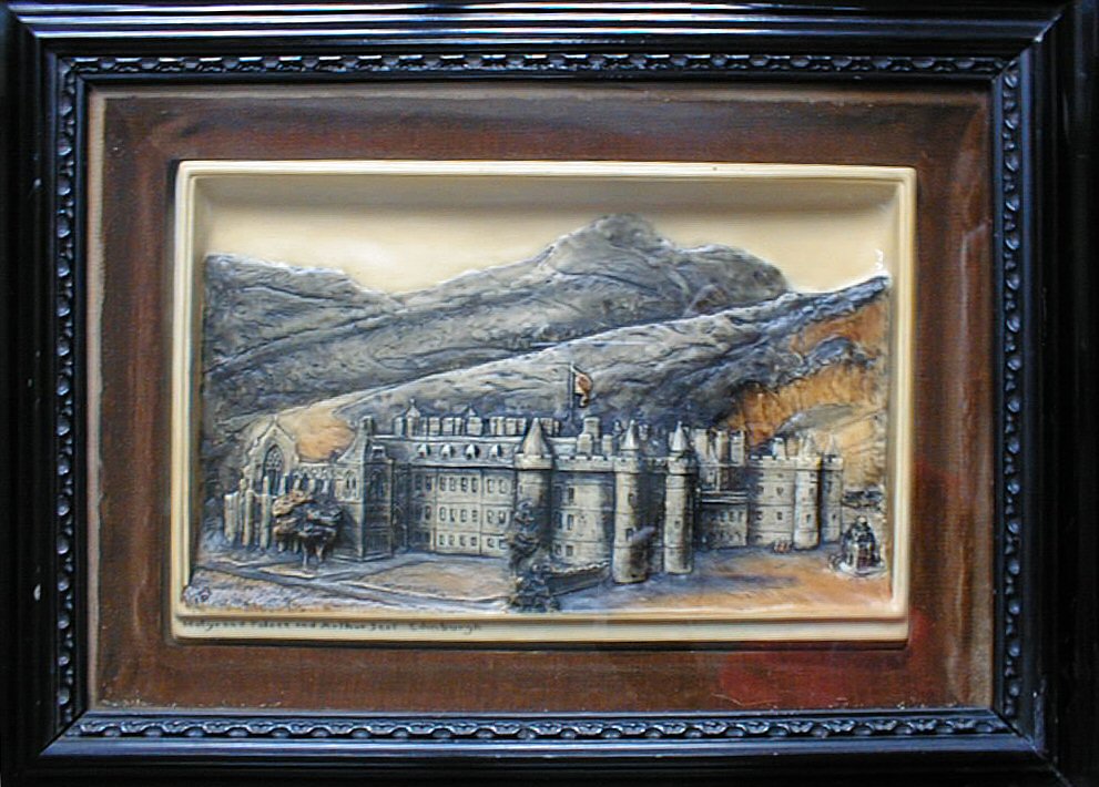 Print - Holyrood Palace and Arthurs Seat Edinburgh